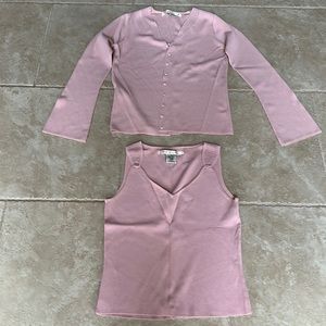 Max Studio sweater set with sparkly embellishments